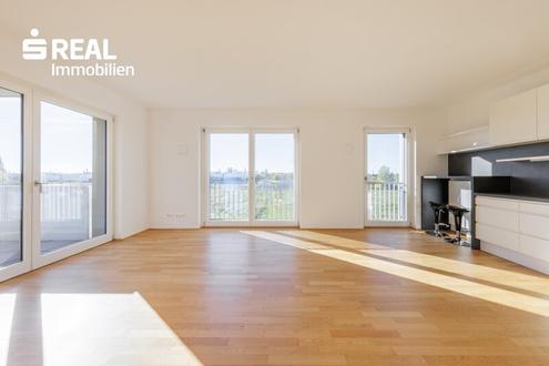 neuwertige 3 Zimmer-Eigentumswohnung mit Balkon und Tiefgaragenplatz zur Miete in der Seestadt