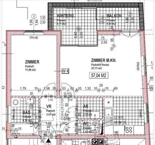 Nahe Schnbrunn: 2-Zimmer-Wohnung mit Balkon und Wintergarten, sowie ein opt. Stellplatz!