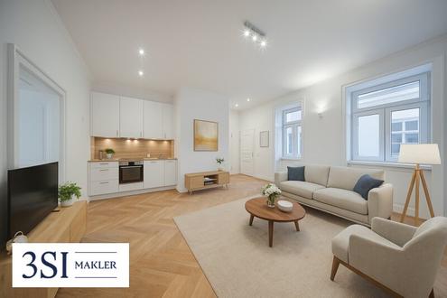 Kompakte Eleganz: Stilvoll sanierte Altbauwohnung in ruhiger Lage