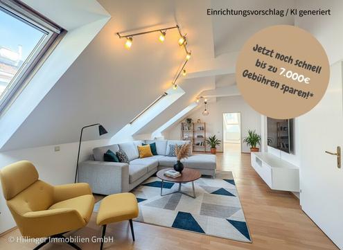 T O P L A G E - U6 und S-Bahn in 3 Minuten - 2 Zimmer - DG