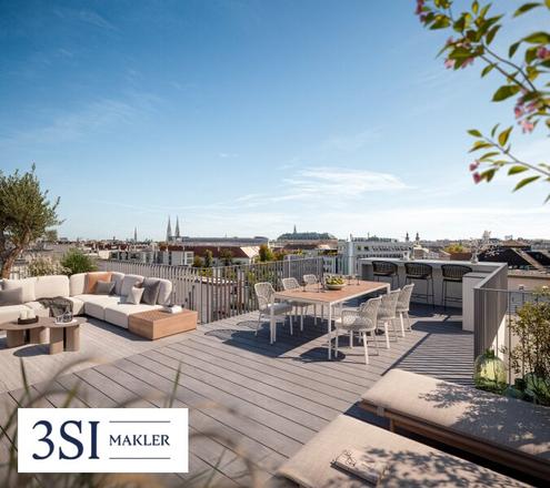 PRUNKSTCK: Exklusives Wohnen ber den Dchern Wiens mit grozgigen Freiflchen