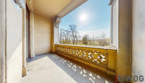 Wohnung mit touristischer Widmung nahe Schloss Schönbrunn | Prunkvolles 4-Zimmer Altbauapartment mit Loggia I 360° Rundgang