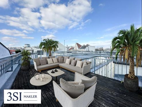 Exklusive Dachgeschoßmaisonette mit Terrasse und traumhaftem Ausblick - in Top-Lage des 5. Bezirks