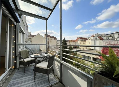 Moderne 3-Zimmer-Wohnung mit Loggia zum ruhigen Innenhof - Nähe Karmelitermarkt