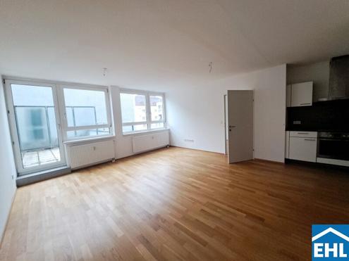 2-Zimmer Terrassenwohnung mit Blick in den Innenhof!