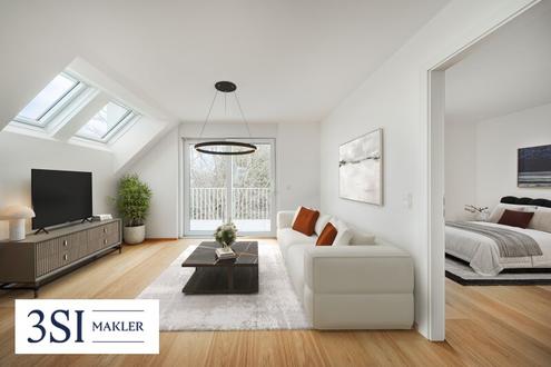 Riverside Living Alte Donau: Hochwertig ausgestatteter 2-Zimmer-Erstbezug mit Balkon - PROVISIONSFREI!