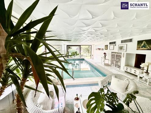 **Exklusive Landhausvilla in Pötzleinsdorf** ++ eigener Pool ++ Sauna ++ Fitnessraum ++ großer blühender Garten  ++ Garage ++ Terrasse ++ direkt beim Pötzleinsdorfer Schlosspark ++