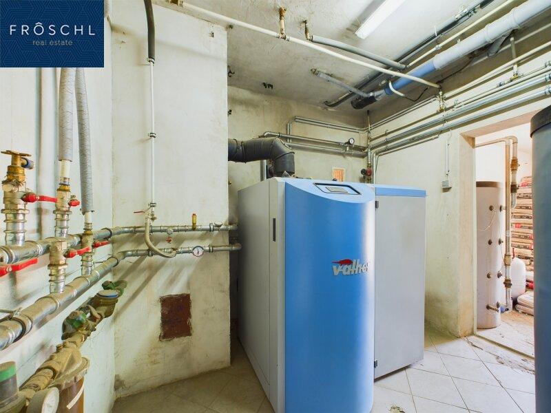 Heizraum mit Pelletsbefeuerung