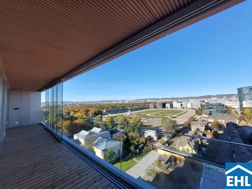 GRNBLICK im "Viertel Zwei" ! Exklusive 4-Zimmerwohnung mit 20 m Loggia