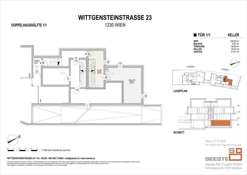 Grundriss Keller DH1/1