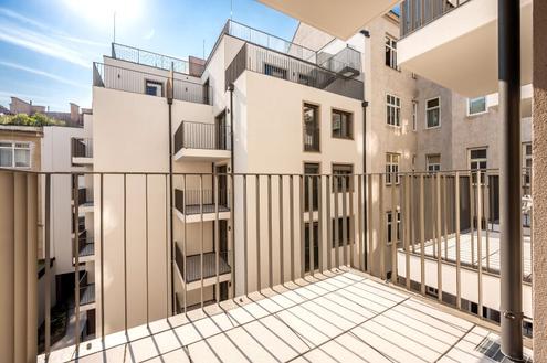 ASG IV-Qualitatives Wohnen in urbaner Lage: hochwertiger 1-Zimmer mit Balkon! Tischler-Einbaumbel! +Provisionsfrei+