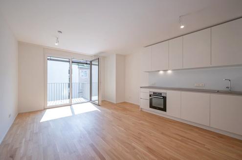ASG IV-Qualitatives Wohnen in urbaner Lage: hochwertiger 1-Zimmer Neubauwohnung mit Balkon! Provisionsfrei