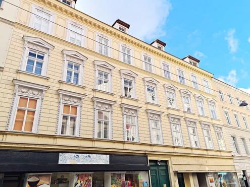 NASCHMARKT-NHE, 62 m2 Dachgescho, 2 Zimmer, Kche, Wannenbad, Parketten, U4-Nhe, Kettenbrckengasse