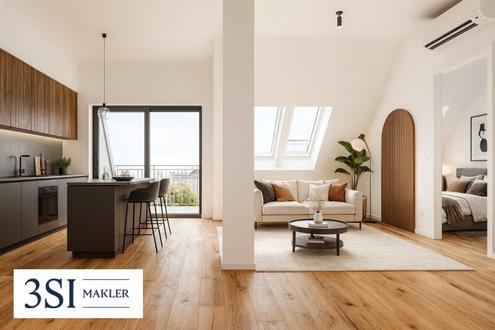 Leben mit Freiraum - Dachgeschosswohnung mit sonniger Terrasse & edler Ausstattung