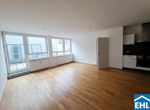 2-Zimmer Terrassenwohnung mit Blick in den Innenhof!