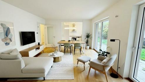 Stadtrand-Idylle in Essling - Charmante 3-Zimmer-Gartenwohnung in absolut ruhiger Lage