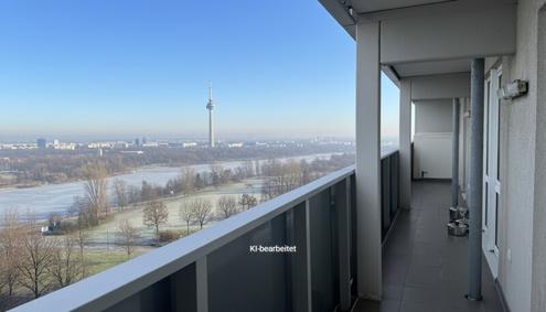 Mischek Tower: Möblierte 3,5 Zimmer mit Loggia und Weitblick auf den Donaupark!