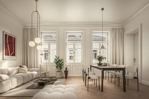 Repr�sentative 5-Zimmer-Wohnung im klassischen Wiener Stil mit Loggia - ANDEA Parkside Residences
