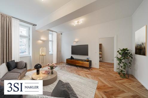 Erstbezug! Wunderschön sanierte Stilaltbauwohnung am Bennoplatz!
