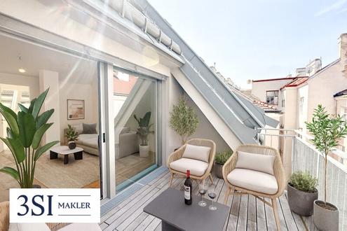 Eleganz & Komfort - moderne Dachgeschosswohnung mit Balkon & Premium-Design