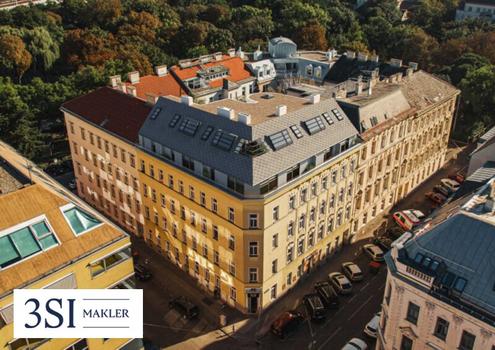 Baubewilligter Rohdachboden in elegantem Eckzinshaus