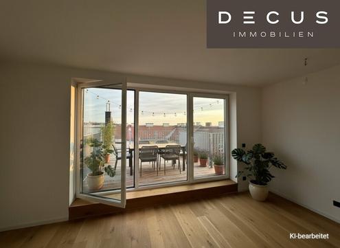 Exklusive Maisonette-Dachgeschosswohnung mit drei Terrassen & Masterbereich