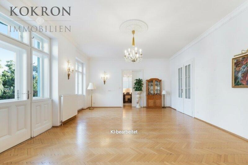 KI generiertes Foto: Wohnsalon ohne M�bel und Vorh�nge