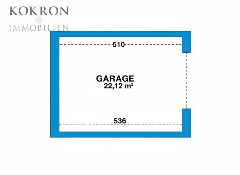 Garagenplan mit KI bereinigt