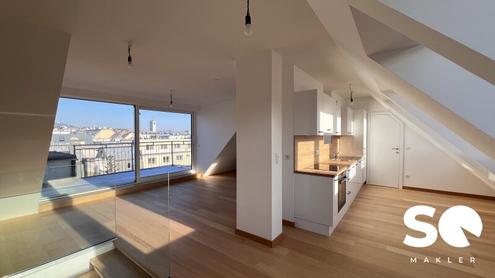 # SQ - MAISONETTE - 2 ZIMMERWOHNUNG MIT TERRASSE - DACHGESCHOSS - ERSTBEZUG - 1190 WIEN