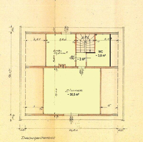 Dachgescho� Skizze