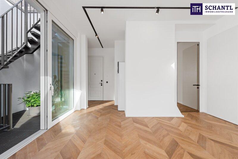 Wohnzimmer, Eingang, Zugang zur Dachterrasse