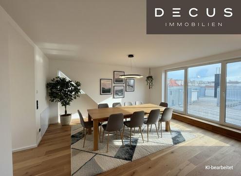 Exklusive Maisonette-Dachgeschosswohnung mit drei Terrassen & Masterbereich