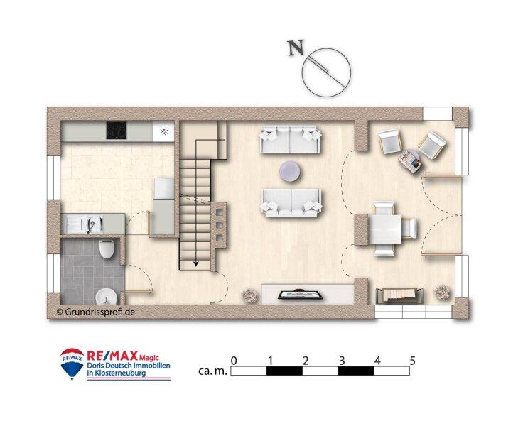 Grundriss Erdgeschoss m�bliert