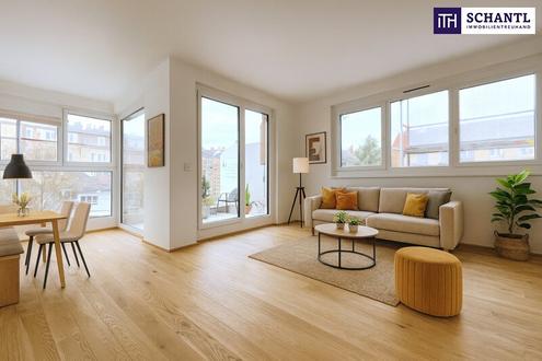 Urbaner Wohnluxus im Herzen von Schwechat! Nachhaltige 3-Zimmer Wohnung mit sonnigem Südwest-Balkon - zentral, ruhig, nachhaltig!