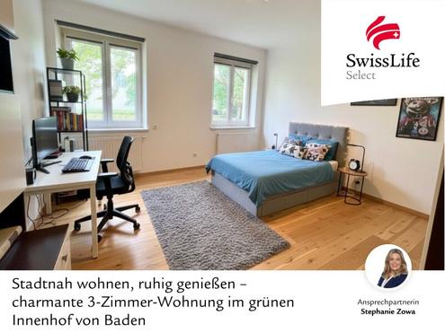 Ruhige Innenhoflage trifft Stadtflair - 3-Zimmer-Wohnung nahe Zentrum Baden