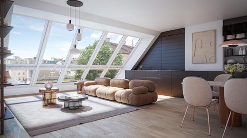 THE TEMPTATION - Große Maisonette Wohnung mit Terasse & Balkon - 3 Zimmer