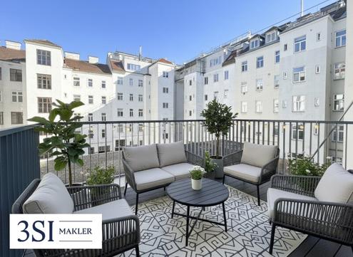 Altbau trifft Design - Traumhafte 3-Zimmer-Wohnung frisch saniert mit hofseitigem Balkon