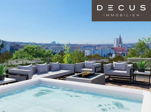 DACHGESCHOSS-MAISONETTE AUF 3 EBENEN MIT PANORAMABLICK ÜBER WIEN