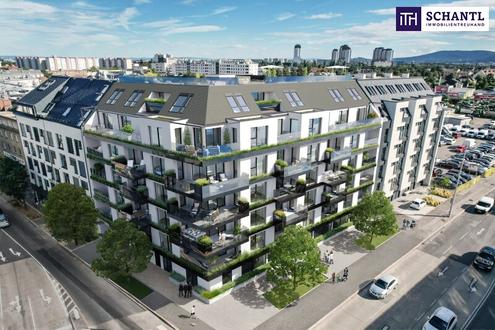 WOW! TOP Neubauprojekt! Ideale, hofseitige Kleinwohnung mit Loggia und Terrasse + Beste Anbindung und Infrastruktur + Garagenplatz optional! Jetzt Vorteile zum Projektstart sichern!