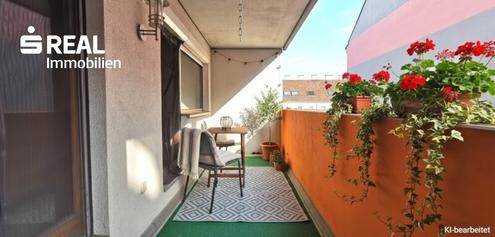 Uneinsehbare 2-Zimmer mit gro�er Loggia