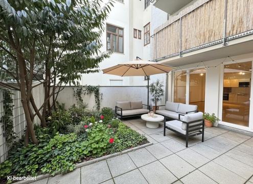 Stilvolle 3-Zimmer-Wohnung mit Garten in absoluter Ruhelage - Ab sofort verf�gbar