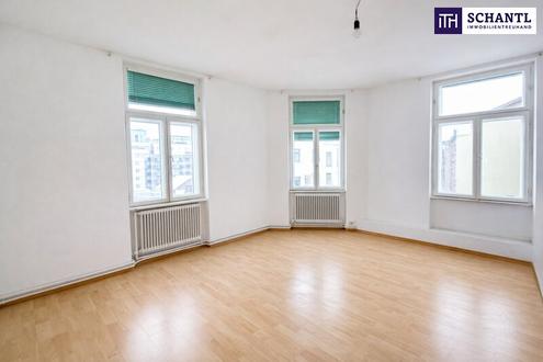 Sanierungsbedürftige, helle Drei-Zimmer-Wohnung im 3.OG! Sanieren Sie diese Wohnung ganz nach Ihren Bedürfnissen.