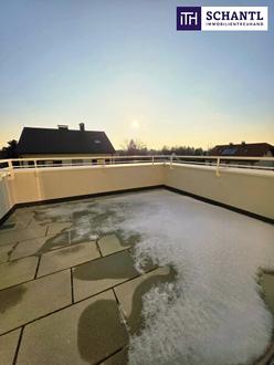 Viel Licht - Zwei Zimmer - Große Terrasse! Ideale Kleinwohnung mit dem extra WOW! Klimaaktiv Bronze! Ruhige Seitengasse + Luftwärmepumpe und Solaranlage + Perfekte Raumaufteilung + Garage!