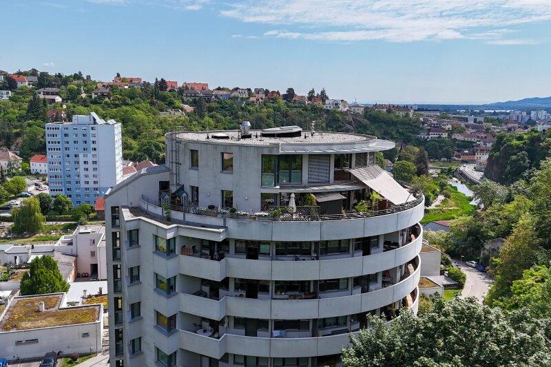 Luftbild mit Ansicht des 