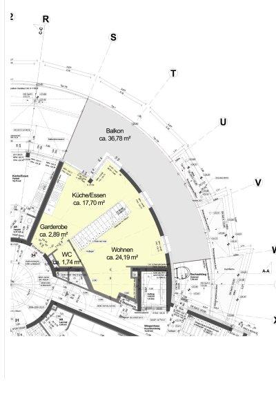 Grundriss Skizze 8. OG