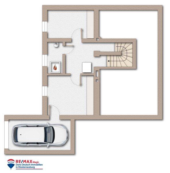 Grundriss Kellergeschoss m�bliert