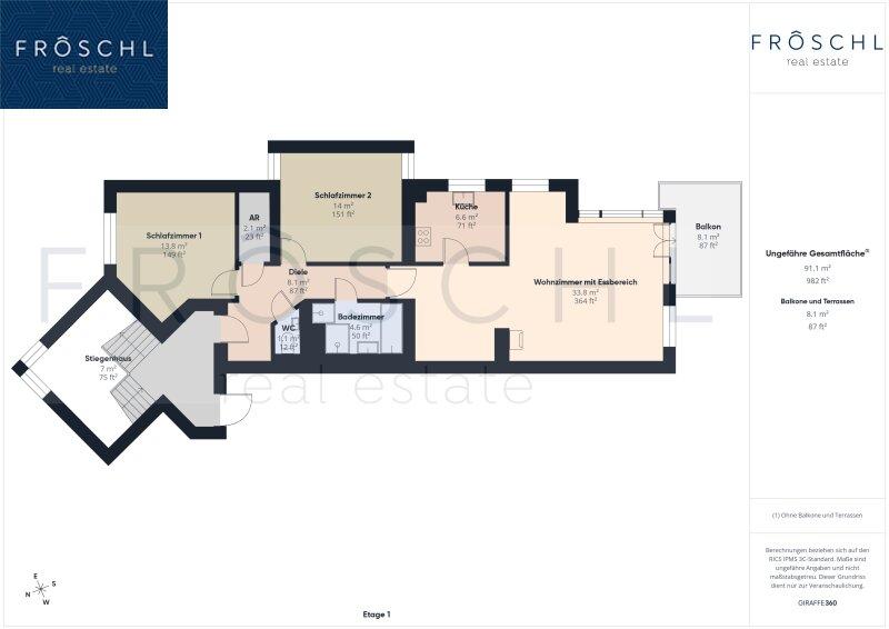 Grundriss Wohnung Top 3