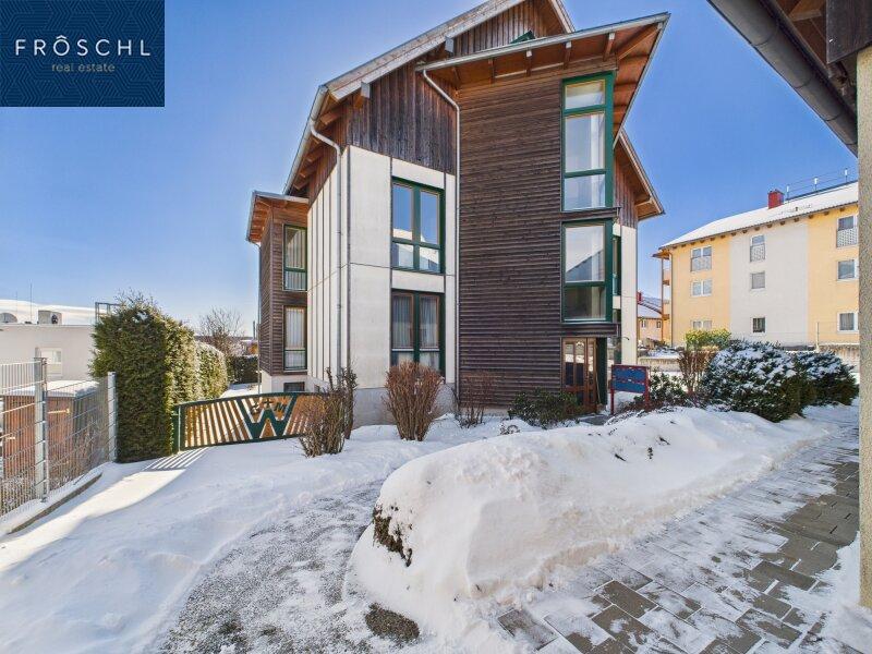 Ansicht vom Eingang der Wohnhausanlage