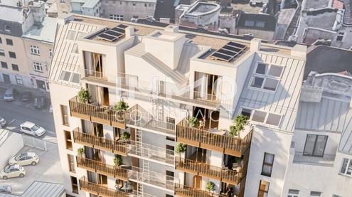 Exklusiver Erstbezug: 3-Zimmer-Dachgeschosswohnung mit sonniger Terrasse