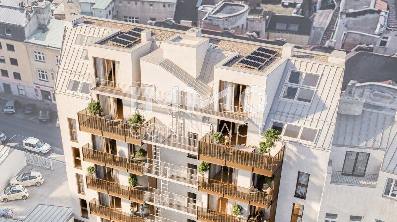 Dachgeschoss Wohnungen Detail Aerial